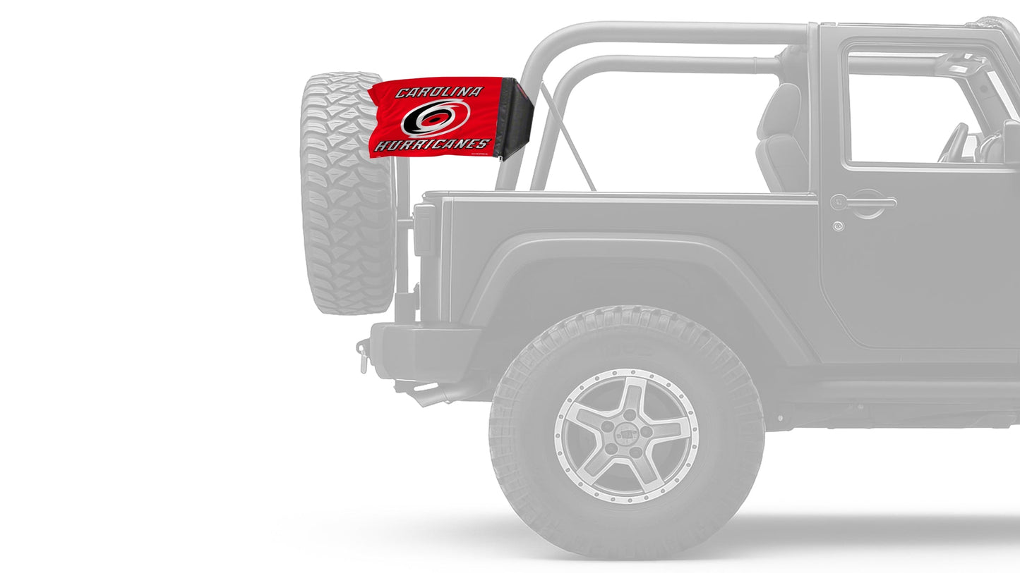 Carolina Hurricanes 11"x17" Forever Wave Flag for Jeep Wrangler JL 2-Door 2018-Present