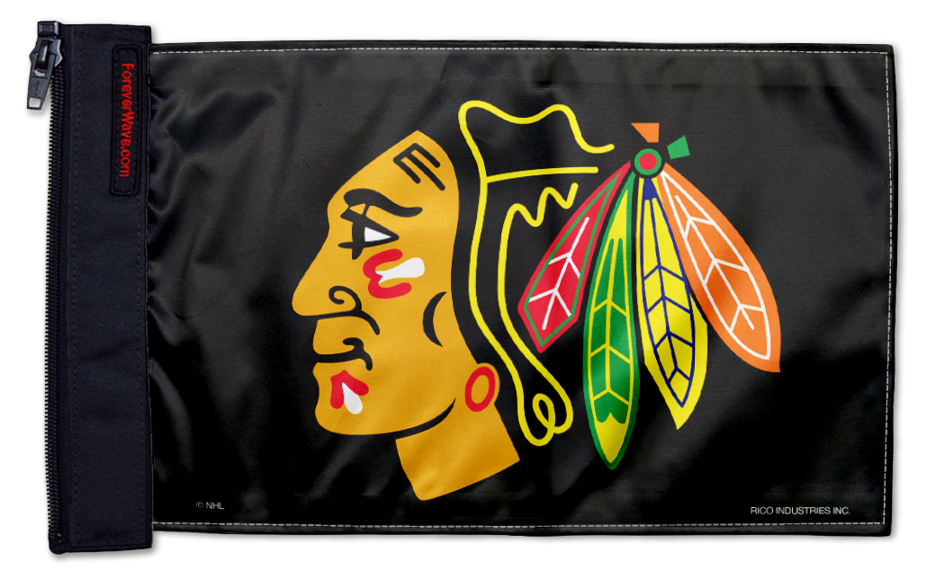 Chicago Blackhawks 11"x17" Forever Wave Flag for Bronco