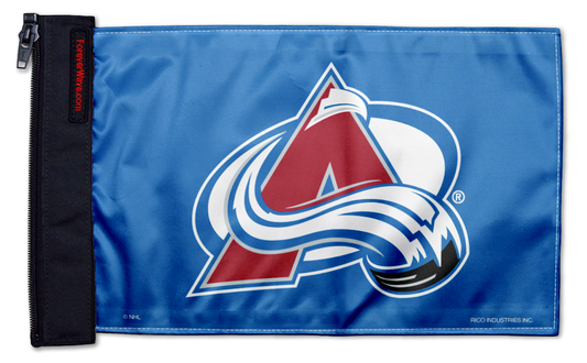 Colorado Avalanche 11"x17" Forever Wave Flag for Jeep Wrangler JK 2-Door 2007-2018