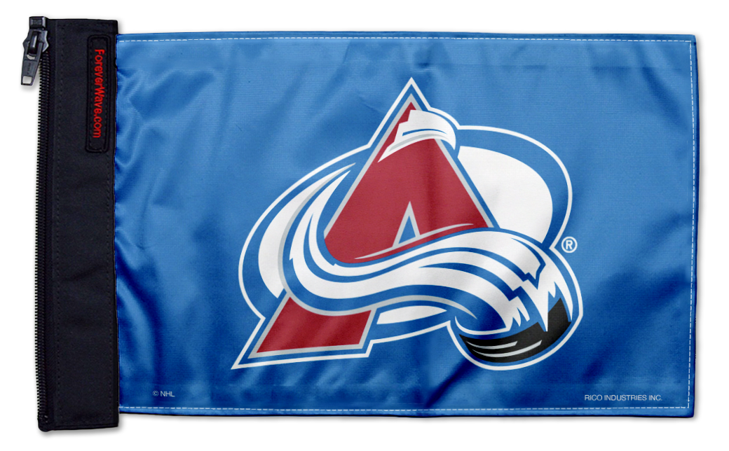 Colorado Avalanche 11"x17" Forever Wave Flag for Jeep Wrangler TJ 1996-2006