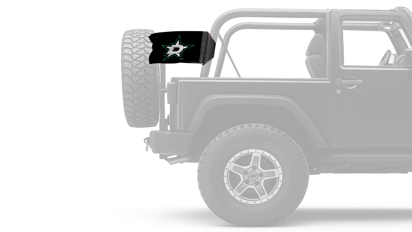 Dallas Stars 11"x17" Forever Wave Flag for Jeep Wrangler JKU 4-Door 2007-2018