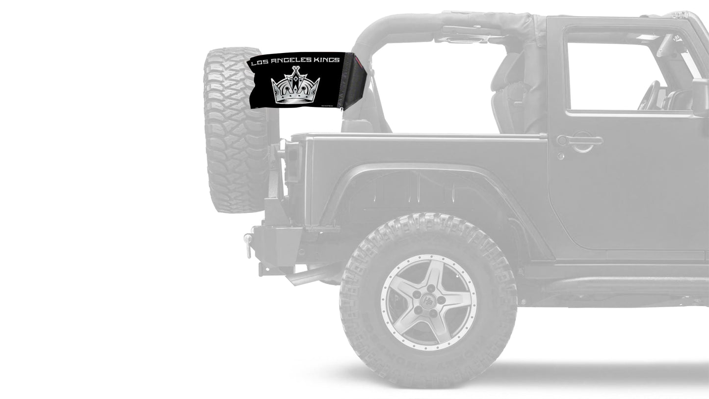 Los Angeles Kings 11"x17" Forever Wave Flag for Jeep Wrangler YJ 1986-1995