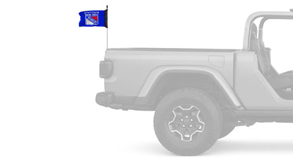 New York Rangers 11"x17" Forever Wave Flag for Jeep Wrangler JKU 4-Door 2007-2018