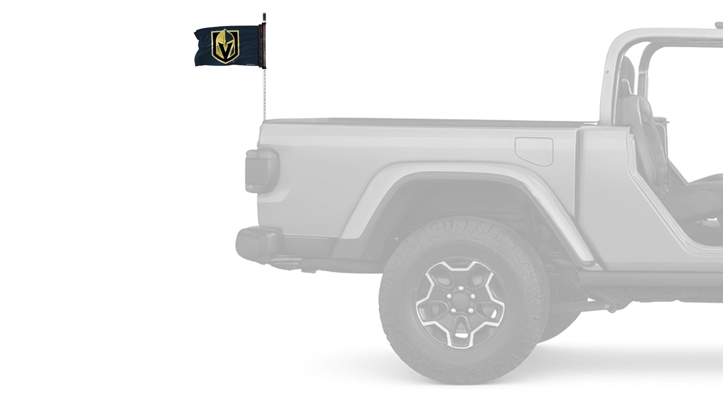Las Vegas Knights 11"x17" Forever Wave Flag for Jeep Wrangler JL 2-Door 2018-Present