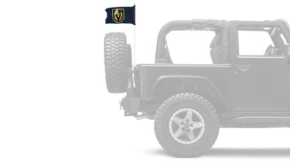 Las Vegas Knights 11"x17" Forever Wave Flag for Jeep Wrangler JL 2-Door 2018-Present