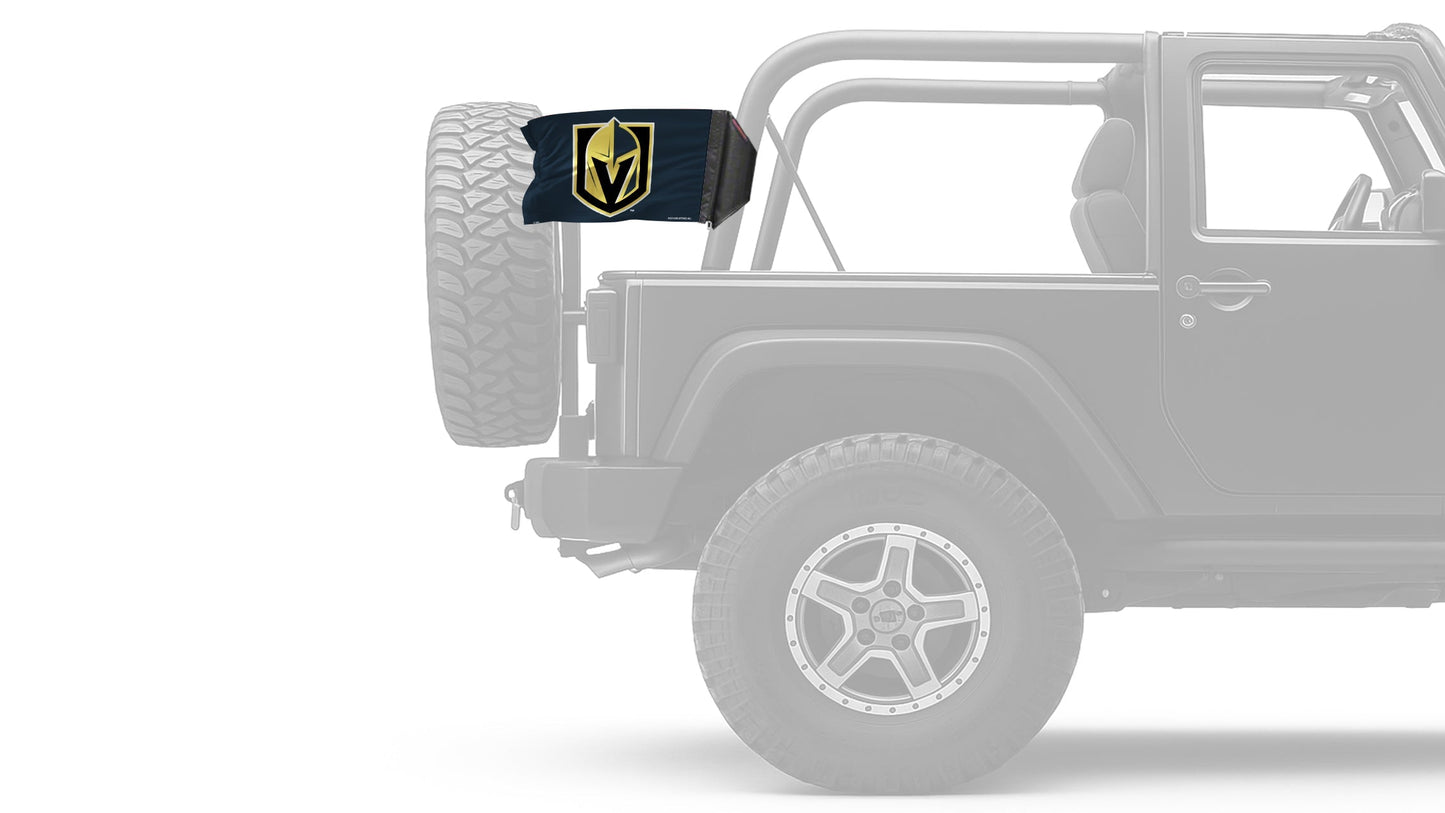Las Vegas Knights 11"x17" Forever Wave Flag for Jeep Wrangler JK 2-Door 2007-2018