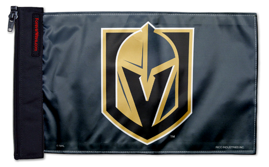Las Vegas Knights 11"x17" Forever Wave Flag for Jeep Wrangler CJ-7 and CJ-8 1976-1986