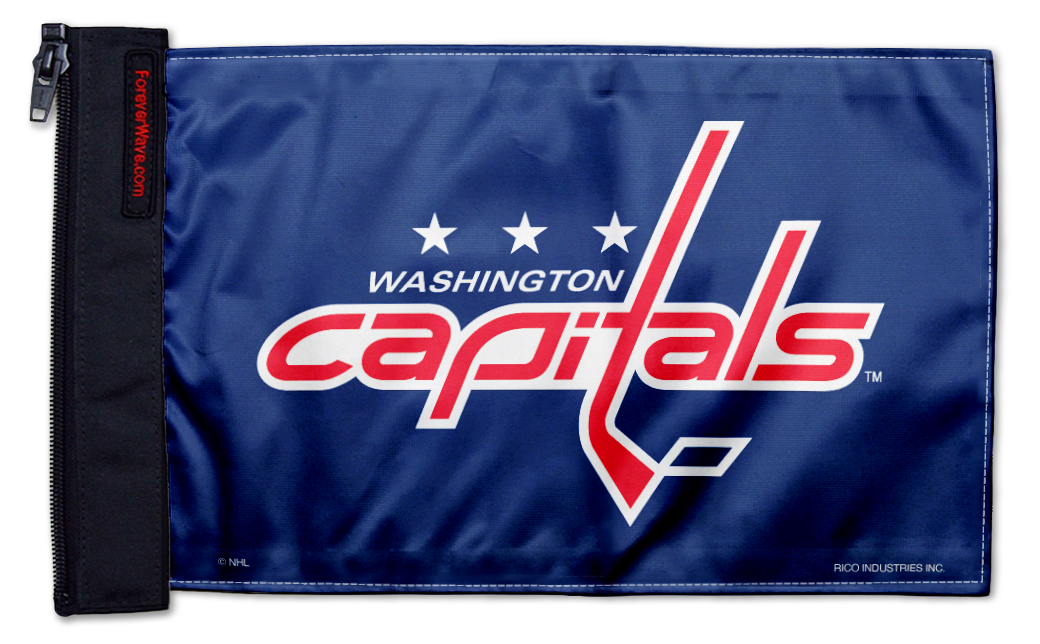Washington Capitals 11"x17" Forever Wave Flag for Jeep Wrangler JKU 4-Door 2007-2018