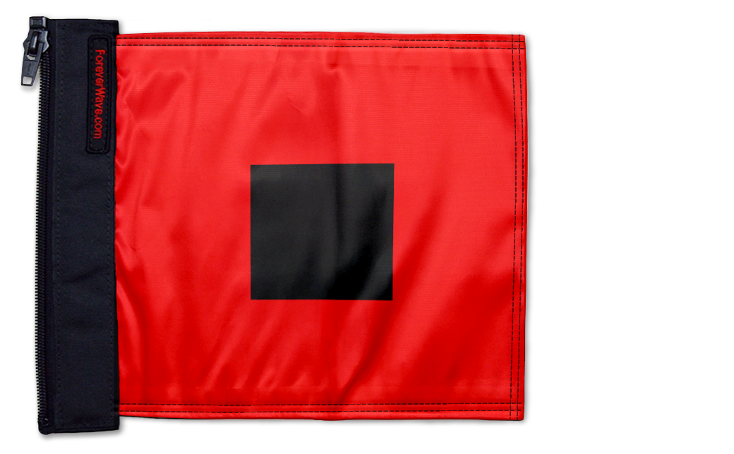 Hurricane Storm Warning 12"x18" Forever Wave Flag for Jeep Wrangler LJ 2003-2006