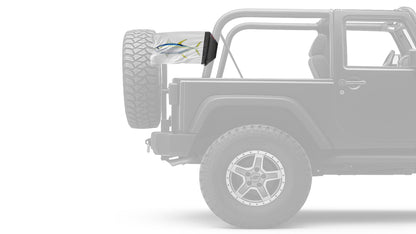 Tuna 12"x18" Forever Wave Flag for Jeep Wrangler CJ-7 and CJ-8 1976-1986