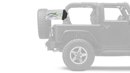 Tuna 12"x18" Forever Wave Flag for Jeep Wrangler LJ 2003-2006