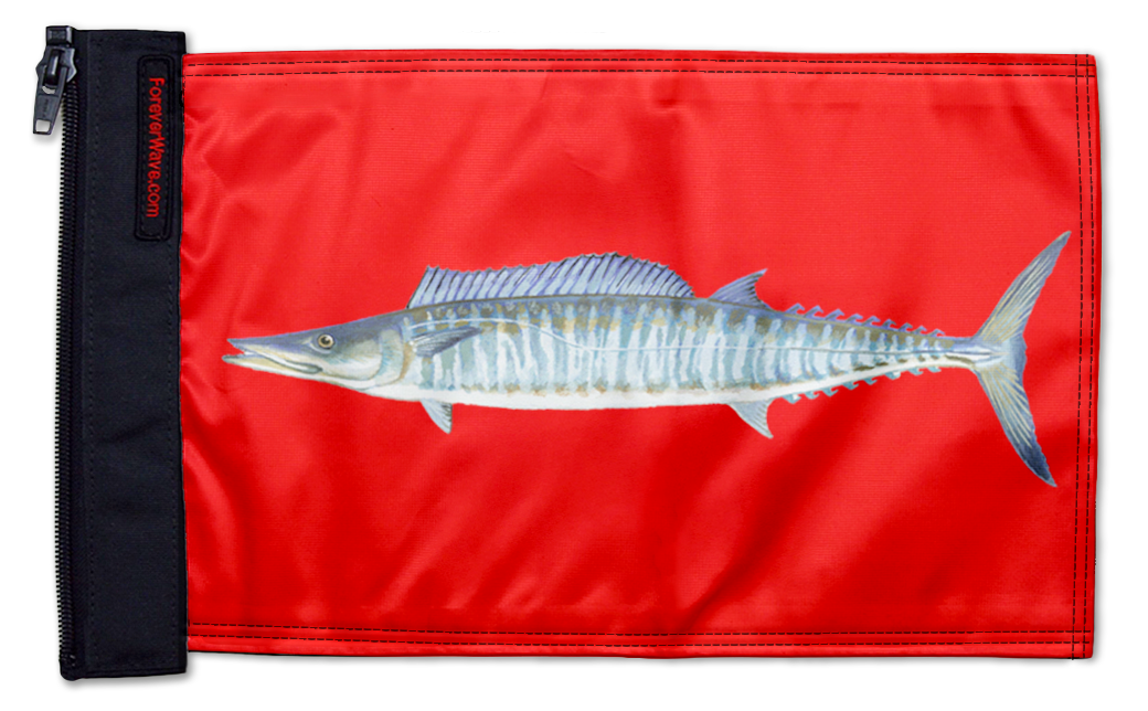Wahoo 12"x18" Forever Wave Flag for Jeep Wrangler JKU 4-Door 2007-2018