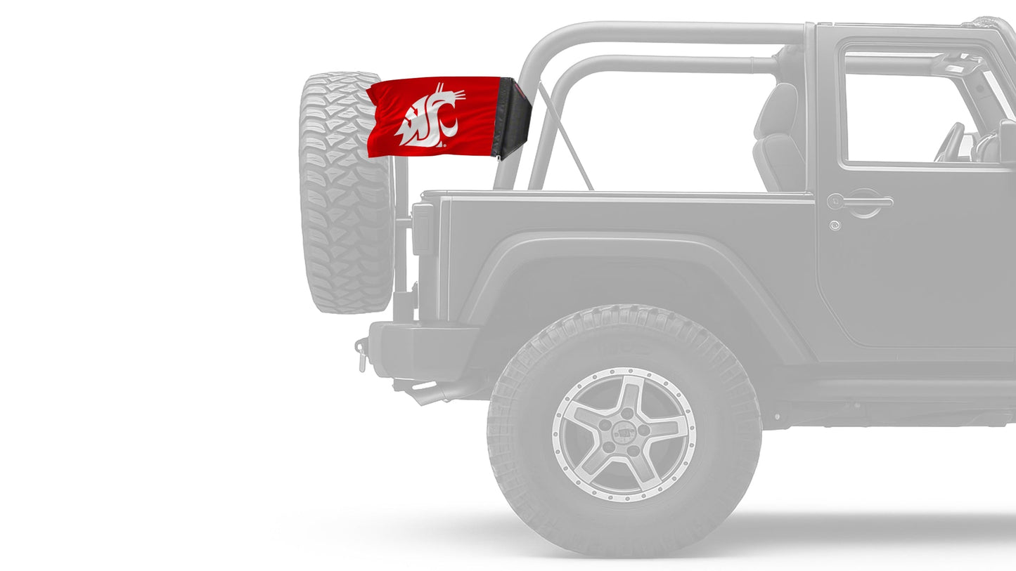 Washington State 11"x17" Forever Wave Flag for Jeep Wrangler TJ 1996-2006