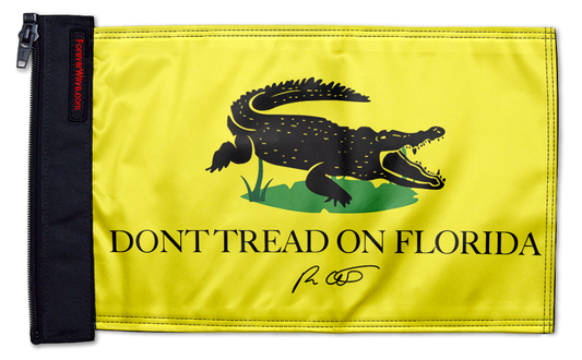 Don't Tread On Florida 12"x18" Forever Wave Flag for Bronco