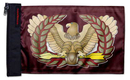 Eagle Rising 12"x18" Forever Wave Flag for Jeep Wrangler JK 2-Door 2007-2018