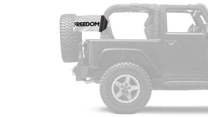 Freedom 12"x18" Forever Wave Flag for Jeep Wrangler JK 2-Door 2007-2018