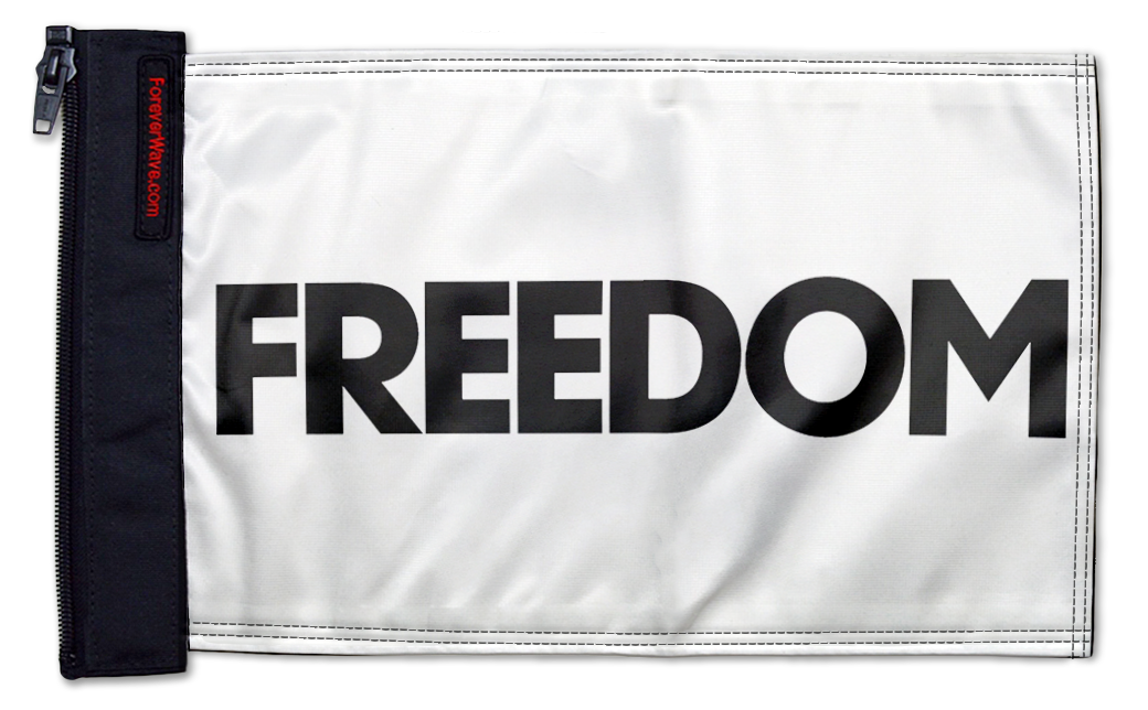 Freedom 12"x18" Forever Wave Flag for Jeep Wrangler JK 2-Door 2007-2018