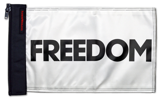 Freedom 12"x18" Forever Wave Flag for Jeep Wrangler JKU 4-Door 2007-2018