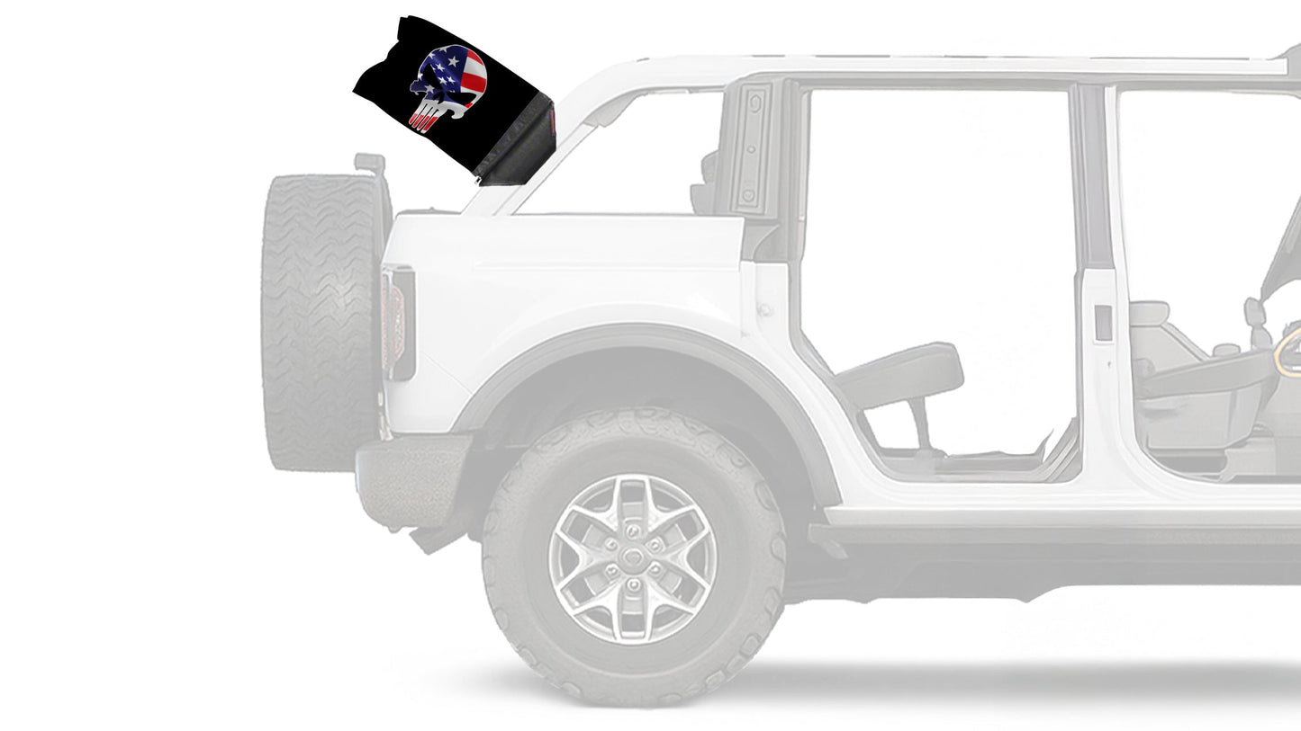 Punisher USA 12"x18" Forever Wave Flag