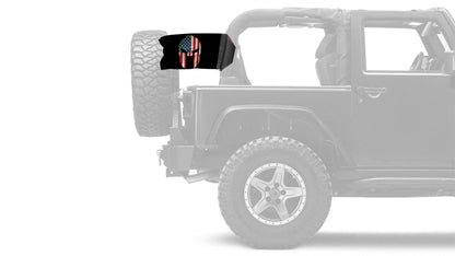 Spartan USA 12"x18" Forever Wave Flag for Jeep Wrangler LJ 2003-2006