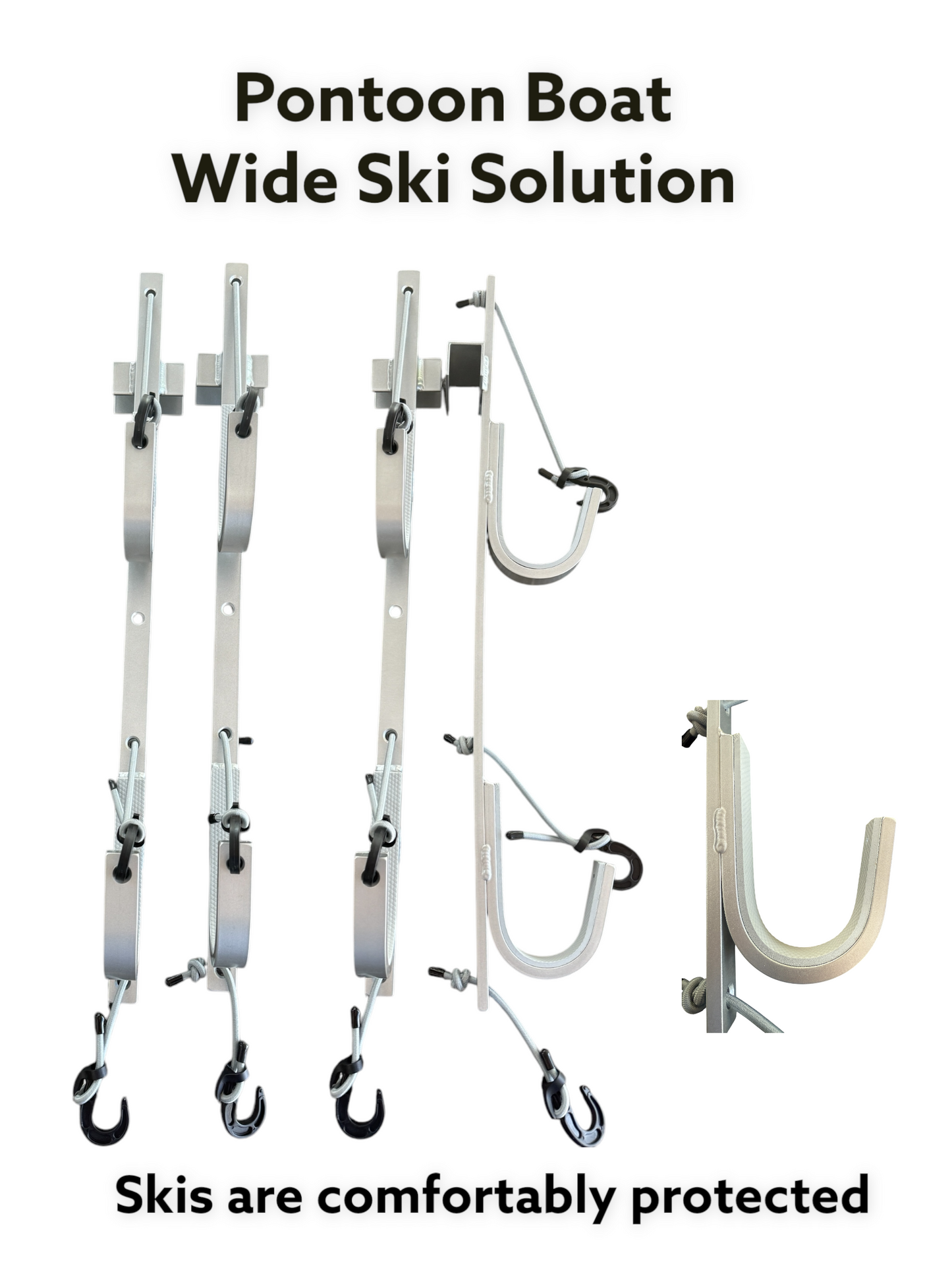 Pontoon Boat Wide Ski Solution with Storage Rack