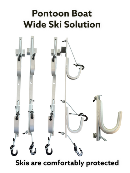 Pontoon Boat Wide Ski Solution with Storage Rack