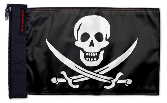 Jack Rackham 12"x18" Forever Wave Flag for Jeep Wrangler TJ 1996-2006