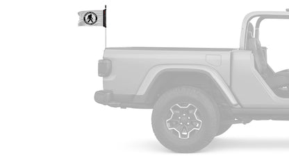 Bigfoot 12"x18" Forever Wave Flag for Jeep Wrangler CJ-7 and CJ-8 1976-1986