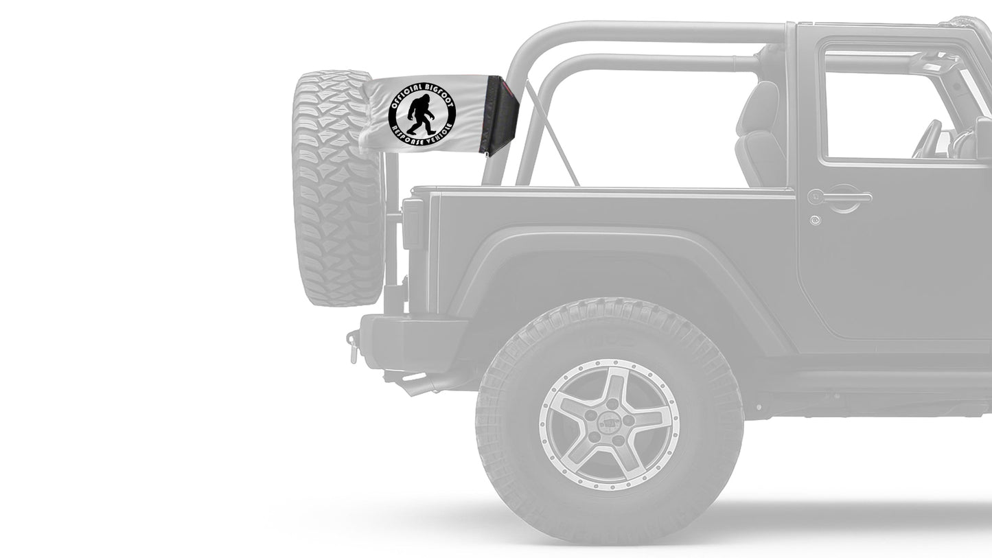 Bigfoot 12"x18" Forever Wave Flag for Jeep Wrangler JL 2-Door 2018-Present