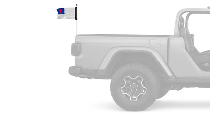 Christian 12"x18" Forever Wave Flag for Jeep Wrangler JKU 4-Door 2007-2018