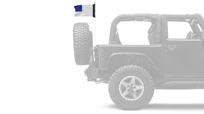 Christian 12"x18" Forever Wave Flag for Jeep Wrangler JL 2-Door 2018-Present