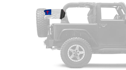 Christian 12"x18" Forever Wave Flag for Jeep Wrangler YJ 1986-1995