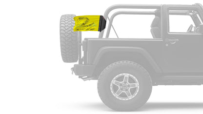 No Step On Snek 12"x18" Forever Wave Flag for Jeep Wrangler JL 2-Door 2018-Present