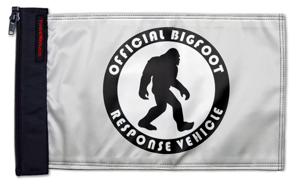 Bigfoot 12"x18" Forever Wave Flag for Bronco