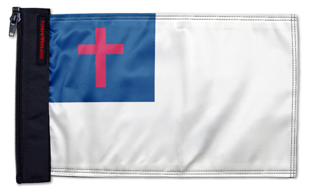 Christian 12"x18" Forever Wave Flag for Jeep Wrangler JL 2-Door 2018-Present