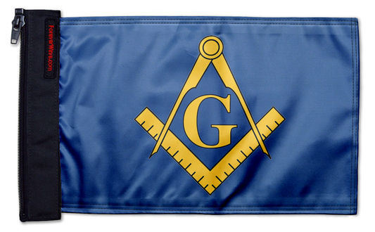 Freemasons 12"x18" Forever Wave Flag for Jeep Wrangler JL 2-Door 2018-Present