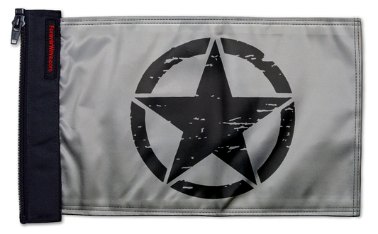 Oscar Mike 12"x18" Forever Wave Flag