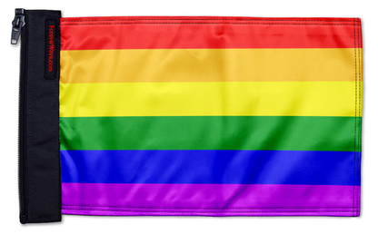 Rainbow 12"x18" Forever Wave Flag for Jeep Wrangler JL 2-Door 2018-Present