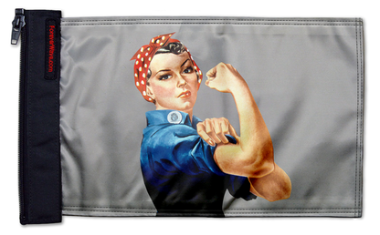 Rosie The Riveter 12"x18" Forever Wave Flag for Jeep Wrangler LJ 2003-2006