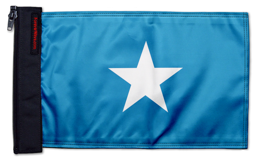 Bonnie Blue 12"x18" Forever Wave Flag for Jeep Wrangler JK 2-Door 2007-2018