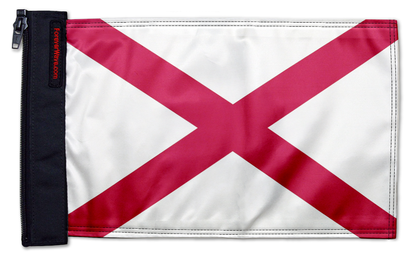 State Flag Alabama 12"x18" Forever Wave Flag for Jeep Wrangler JKU 4-Door 2007-2018