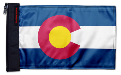 State Flag Colorado 12"x18" Forever Wave Flag for Jeep Wrangler CJ-7 and CJ-8 1976-1986