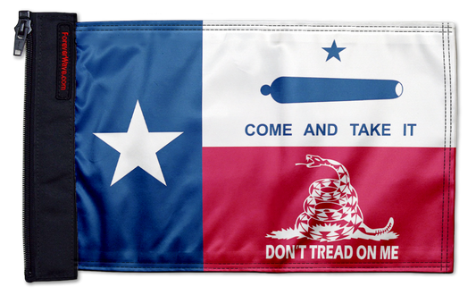 State Flag Texas Don't Tread 12"x18" Forever Wave Flag for Jeep Wrangler JL 2-Door 2018-Present