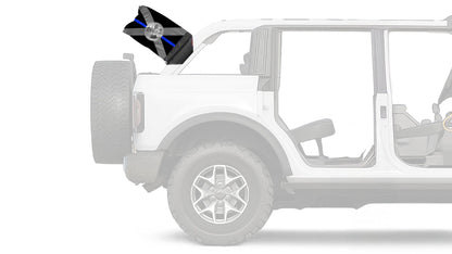 State Flag Florida Blue Line 12"x18" Forever Wave Flag for Bronco