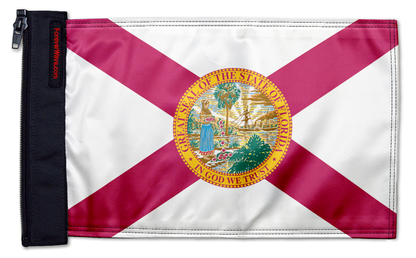 State Flag Florida 12"x18" Forever Wave Flag for Jeep Wrangler JK 2-Door 2007-2018