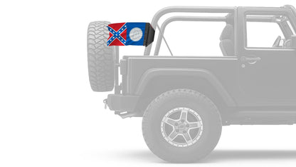 State Flag Georgia Old Style 12"x18" Forever Wave Flag for Jeep Wrangler JL 2-Door 2018-Present