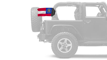 State Flag Georgia 12"x18" Forever Wave Flag for Jeep Wrangler LJ 2003-2006