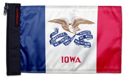 State Flag Iowa 12"x18" Forever Wave Flag for Jeep Wrangler TJ 1996-2006