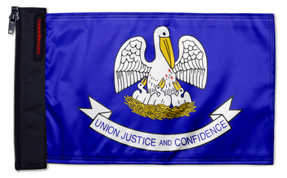 State Flag Louisiana 12"x18" Forever Wave Flag for Jeep Wrangler CJ-7 and CJ-8 1976-1986