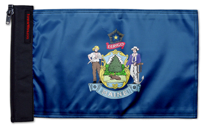 State Flag Maine 12"x18" Forever Wave Flag for Jeep Wrangler TJ 1996-2006